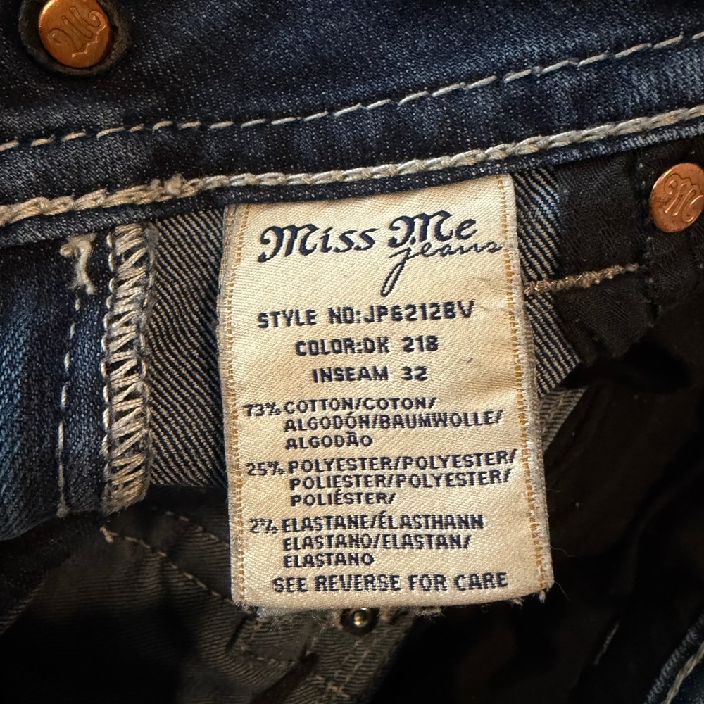 Miss Me Women's Boot Cut Jeans - Medium Wash Blue - Picture 8 of 8